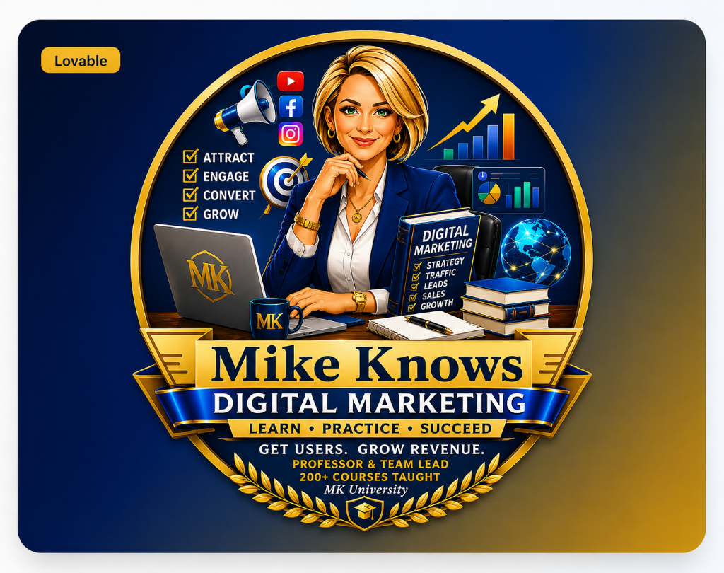 MikeKnows Digital Marketing app logo